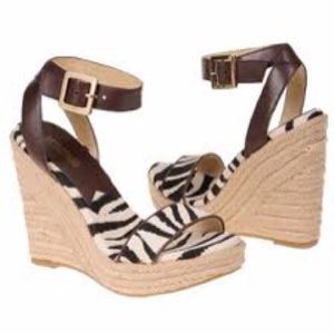 Michael Kors Zebra Print Wedge